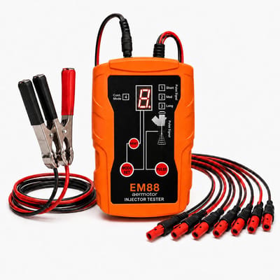 Joiride – Brandstof Injector Tester & Reiniger – Diagnose- en Reinigingsapparaat voor Benzine Injectoren – 8 Pulsmodi – 8 Adapters – Universele Injector Cleaning Kit – INJECHECK