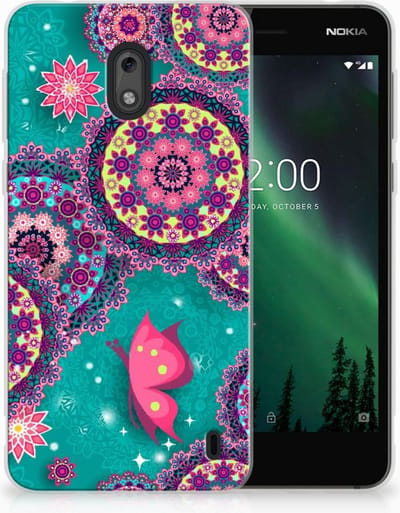 Nokia 2 Hoesje maken Cirkels en Vlinders