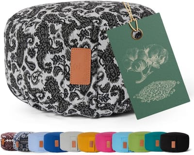 Ronde Yogabolster Zonder Merknaam - 30x15 cm - Wasbare Overtrek - Gevuld met Biologisch Boekweit of Spelt