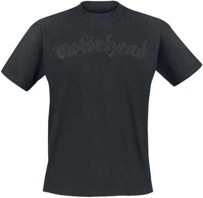 Motörhead T-shirt - Black On Black Logo - S tot 4XL - voor Mannen - zwart