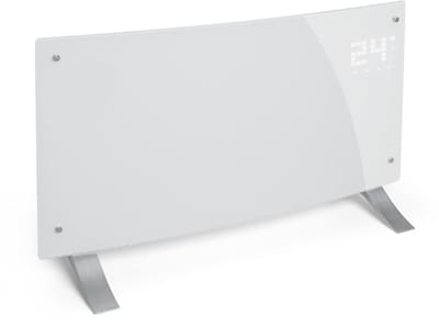 Klarstein energiezuinige, elektrische verwarming voor thuis, 2000 W slimme, vrijstaande, energiezuinige convectorkachel met thermostaat, slank draagbaar design, stille verwarming, opslagverwarming en wandgemonteerde paneelverwarming