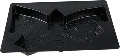 Betonmal Tuinpad - Stapsteen Mal - Tuin Decoratie - Herbruikbaar Plastic - 46 x 32 x 5 cm - Zwart