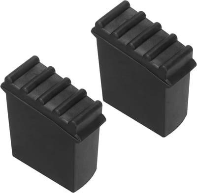 Ladder Voetmat - Antislip Rubber - Veilig Werken - Diepe Ribbels - Set van 2 - Zwart