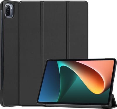 Hoesje - Geschikt voor Xiaomi Mi Pad 5 - Dun & Stevig - Hardcover Book Case - Trifold Bookcase Hoes - Hard Cover - Tablethoes - Zwart
