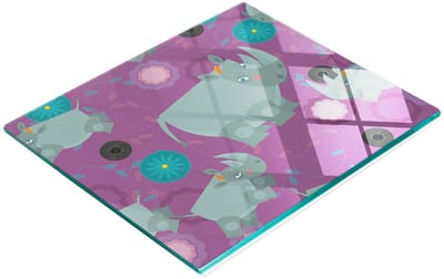 Multifunctionele decoratieve snijplank voor de keuken, geharde neushoorn, 60x52 cm