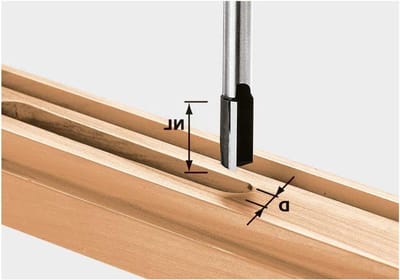 Rechte Frees - Rechte Bit - Meubels Frezen - Geharde Hardmetalen Snijrand - 16 x 30 mm - Zilver