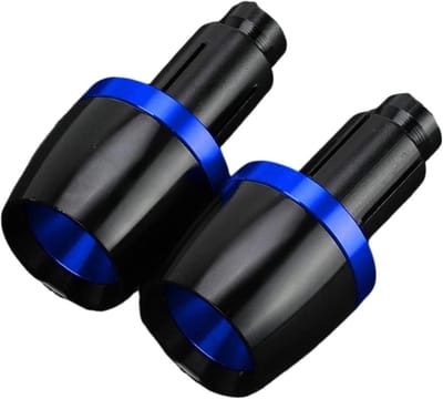 Handvatten Uiteinden - Stuur Plug - Motor Stabiliteit - CNC Aluminium - 1 Paar - Blauw
