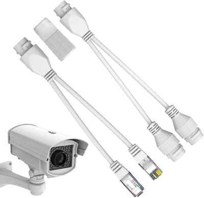Netwerk Splitter - Ethernet Adapter - Stabiele Data - Waterdicht Ontwerp - 15x4x2 cm - Wit