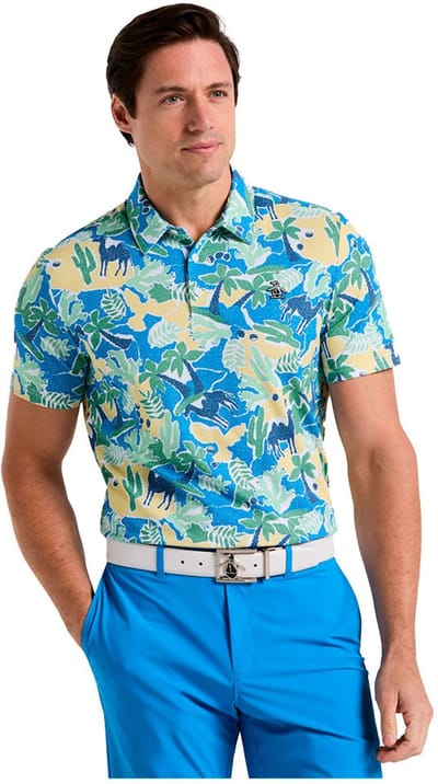 Original Penguin Ibiza Earl Korte Mouw Poloshirt Blauw S Man