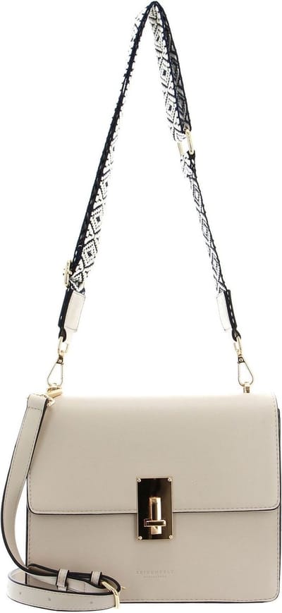 SEIDENFELT MANUFAKTUR Schoudertas Birsta Bag Cream / Gold Crème