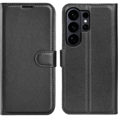 Amorus Samsung Galaxy S26 Ultra Slim-Fit Bookcase Hoesje Zwart