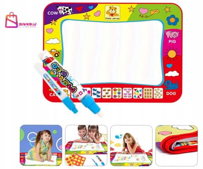 SAABW Educatieve Speelmat voor baby - Met waterstiften - 80x60cm - 47829