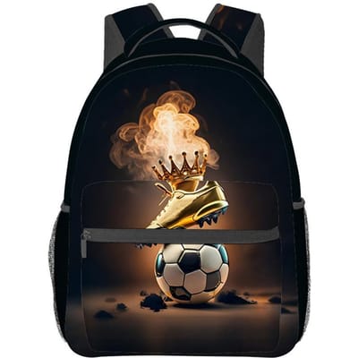 Voetbal Volledig Scherm Bedrukte Rugzak Voor Jongens/Meisjes Kinderen Beste Cadeaus 2D Cartoon Schooltas Grote Capaciteit Tiener Laptop Rugzak