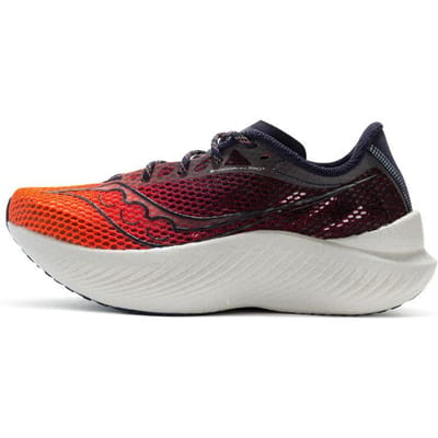 Saucony Endorphin Pro 3 Chaussures de Course Amorti Compétition Antidérapantes Légères Coupe Basse Chaussures de Course pour Femmes Bleu Foncé Orange S10755-65 36 black