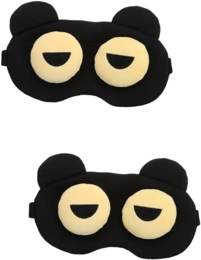 Slaapmasker - Oogmasker Blinddoek - Ontspannen Slapen - Volledig Lichtblokkerend - 20 x 13 cm - Zwart