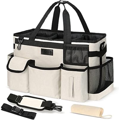 Caddy Organizer voor Schoonmaakbenodigdheden - Grote Huishoudelijke Tas met Handvat voor Keuken en Badkamer
