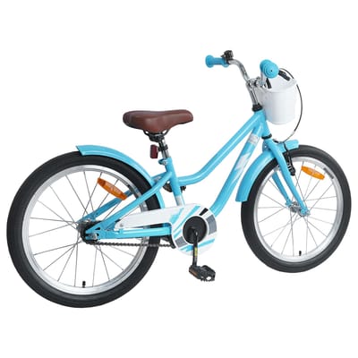 vidaXL - Kinderfiets - 18 - Inch - voor - 5-7 - jaar - oud - Lichtblauw