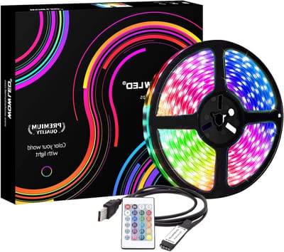 RGB LED TV Achtergrondverlichting 2M met 60 LEDs, USB Voeding, Multi-kleur SMD 5050 Strip Lichtset met 24-toetsen Afstandsbediening voor TV, PC Monitor en Feestdecoratie