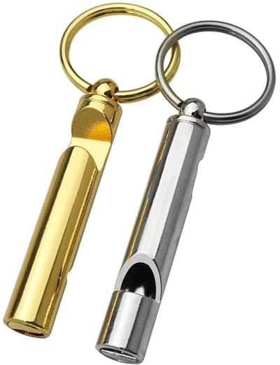 Dailygoods - 2 Stuks Fluitje met Sleutelhanger en Flesopener voor Outdoor en Sport
