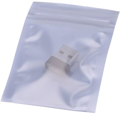 Dailygoods - Antistatische Hersluitbare Zakjes - Bescherming voor Elektronische Apparaten - Zilvergrijs - Herbruikbaar - 100 Stuks - Ideaal voor Harde...