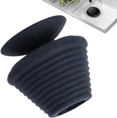 Afvoerplug Badkamer - Doucheplug Keuken - Water Dicht Houden - Met Zuigbeker - 45 x 45 cm - Zwart