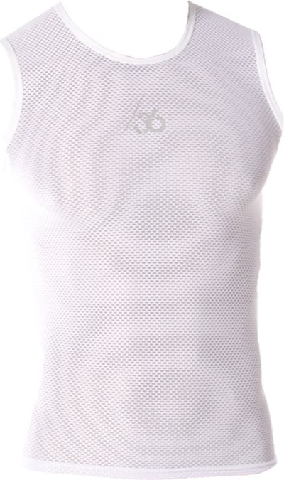 Mouwloos Ondershirt, Wit - Unisex