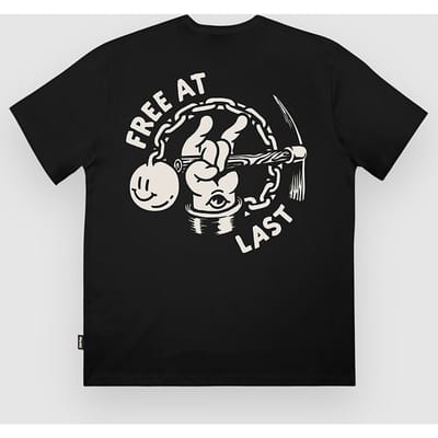 The Dudes Free At Last Classic T-Shirt zwart