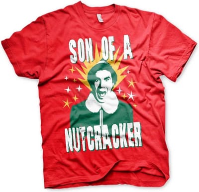 Elf Heren Tshirt -S- Son Of A Nutcracker Rood