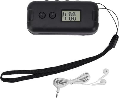 Draagbare FM-radio - Mini Zakradio - Onderweg Luisteren - Digitale Signaalprocessor - 34x27x72 mm - Zwart
