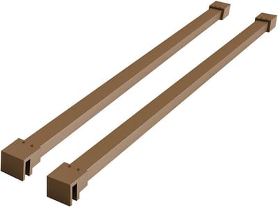 Sanifun Elenor set stabilisatiestangen 1200 mm voor vrijstaande inloopdouches geborsteld brons koper