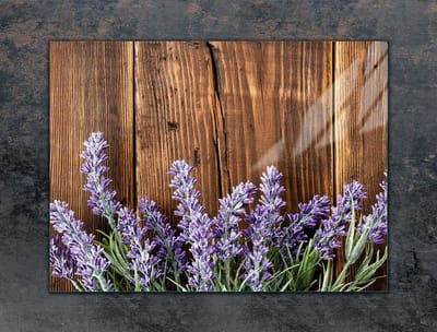 TMK ArtDeko - Snijplank - 70x52 cm - Lavendel - Glas