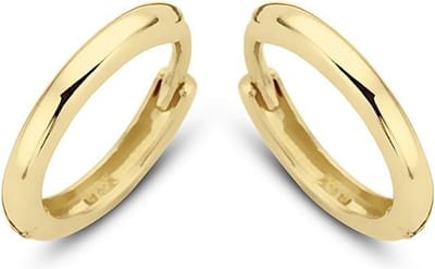 New Bling 9NBG-0046 - Gouden oorringen - 14 Karaat - Glad - 11mm - Geel Goud