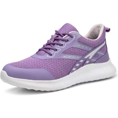Ademende werksneakers Dames Veiligheidsschoenen Heren Lichtgewicht Anti-Smash Werkschoenen Laarzen Dames Beschermende schoenen met stalen neus Dames 38 gray