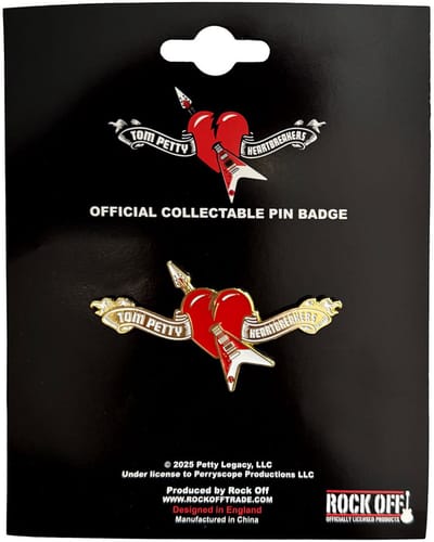 Tom Petty & The Heartbreakers - Heart Logo - Pin