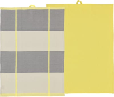 Södahl Blocks Theedoek 50 x 70 cm 2 stuks Yellow
