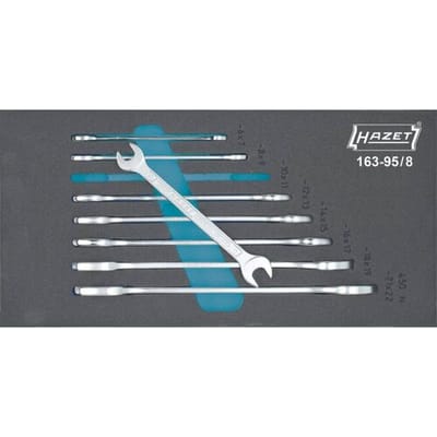Hazet 163-95/8 Dubbele steeksleutelset 8-delig Sleutelbreedte (metrisch) 6 - 22 mm