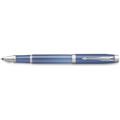 Parker IM Writing Rituals rollerbalpen | Rustgevend blauw Afwerking met kleurverloop en verchroomde details | fijne penpunt | zwarte inkt | geschenkverpakking