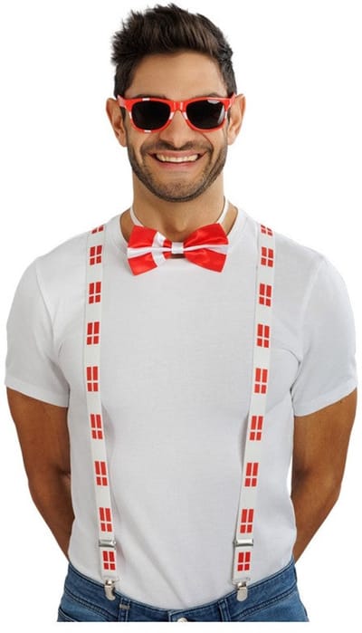 Supporter Accessoires Set Denemarken 3-delig