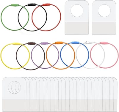 Kaartjeshouder voor audioplayer kaarten, met 100 plakstrips en 10 sleutelhangers voor optimale organisatie