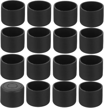 Stoelpoten Doppen - Meubeldopjes Vloerbeschermers - Meubels Beschermen - PVC Materiaal - 28 mm - Zwart