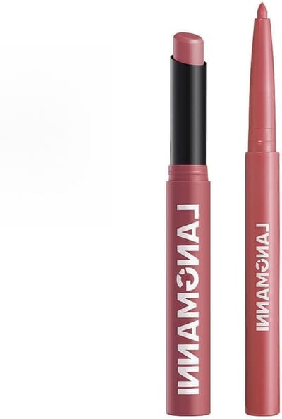 Lippencontourpotlood met lippenstift, waterproof en vlekbestendig, langhoudende matte lippenmake-up met intense pigmentatie