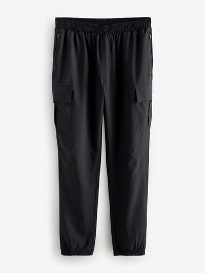 Next - Heren - Slim-fit geweven Active cargojoggingbroek - Zwart