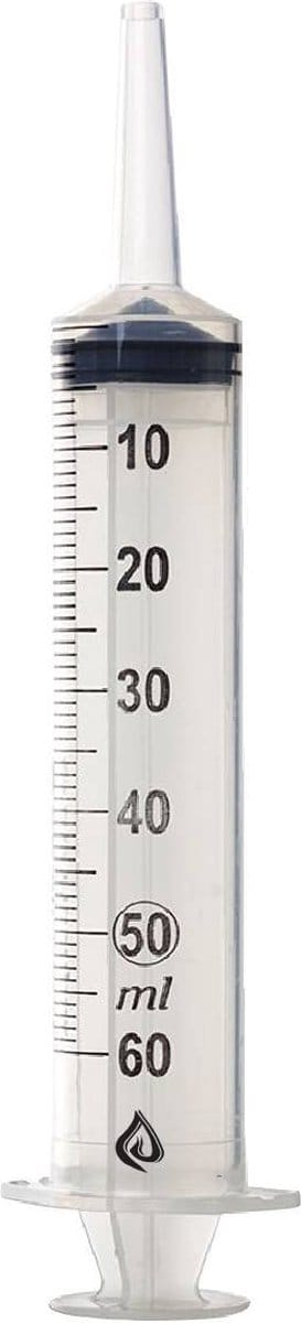 Spuit 50/60ml - 3 delig - Per Stuk Verpakt - 1stuks