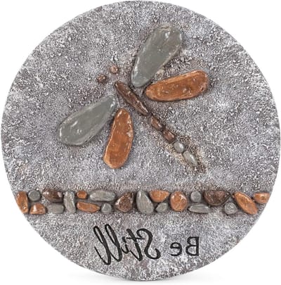 Decoratieve Stapsteen - Tuinpad Steen - Tuin Aankleden - Hars en Steen Mix - 30 cm Diameter - Multicolor