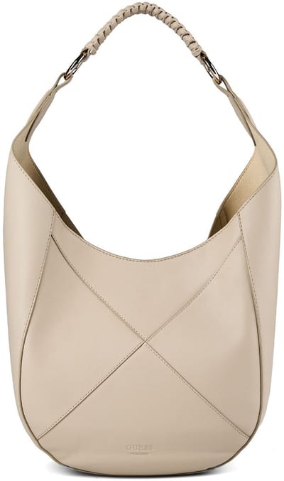 Guess Pauline Schoudertas Leder 25 cm - Dames - sand