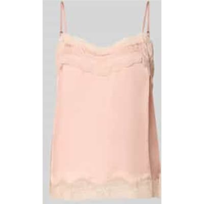 Regular fit blousetop met kant