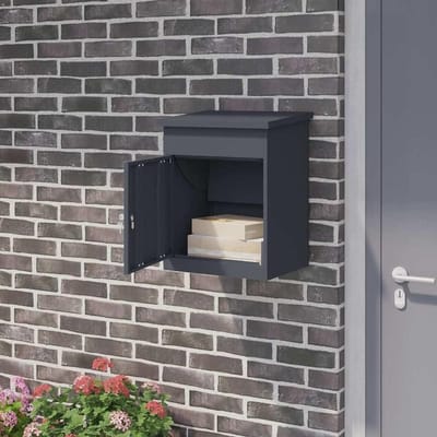 Pakketbox Tuin - Brievenbusbox - Veilig Pakket Ontvangen - Afsluitbaar Grengelslot - 475 cm - Antraciet