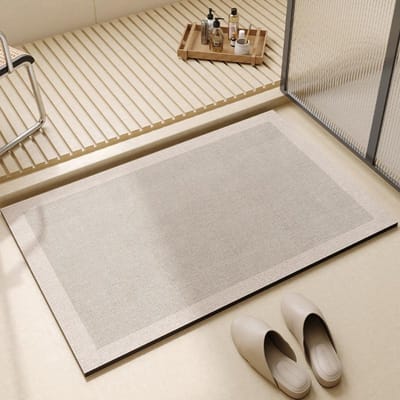 Duitse lichte luxe badkamerdeur sterk absorberende mat toilet diatomeeënaarde vloermat toilet antislip voetpad sneldrogend tapijt 40x60cm15.7x23.6in