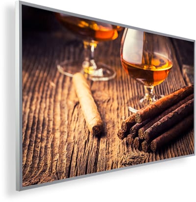 Infrarood Verwarmingspaneel 450W met fotomotief en Smart Thermostaat (5 jaar Garantie) - Cognac Cigarre 164