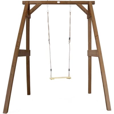 AXI Enkele Houten Schommel in Bruin - FSC hout - Vrijstaande schommelset voor kinderen met houten schommelzitje - Schommelset voor kinderen - 10 jaar Garantie!